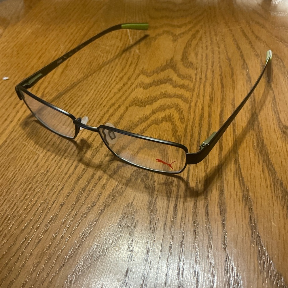Puma EXA-I PU15360 BR 51-16-140 black Metal Full Rim Eyeglasses Frame GZ77